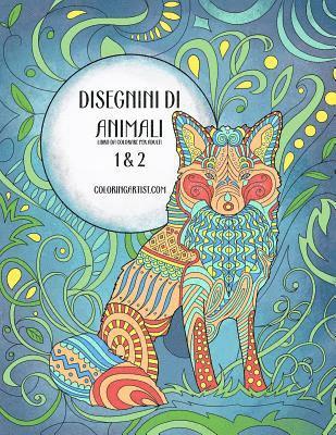 bokomslag Disegnini di Animali Libro da Colorare per Adulti 1 & 2