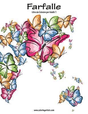 Farfalle Libro da Colorare per Adulti 1