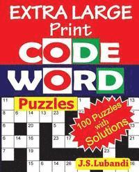 bokomslag EXTRA LARGE Print CODEWORD Puzzles