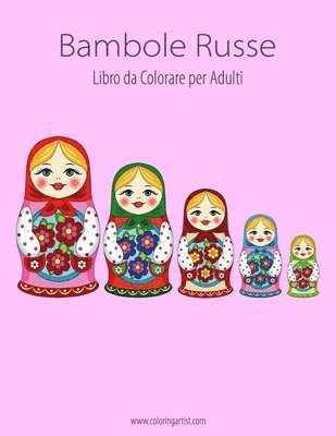 bokomslag Bambole Russe Libro da Colorare per Adulti 1