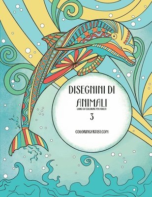 bokomslag Disegnini di Animali Libro da Colorare per Adulti 3