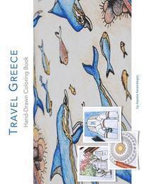 bokomslag Travel Greece Hand-Drawn Coloring Book