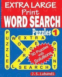 J. S. Lubandi - EXTRA LARGE Print WORD SEARCH Puzzles, Häftad