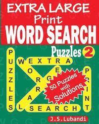 EXTRA LARGE Print WORD SEARCH Puzzles 1