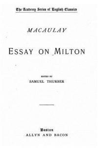 bokomslag Essay on Milton