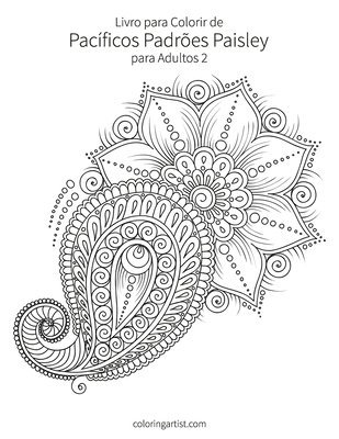 bokomslag Livro para Colorir de Pacíficos Padrões Paisley para Adultos 2