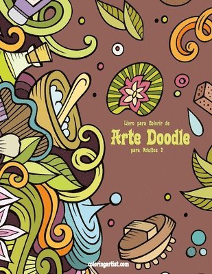 bokomslag Livro para Colorir de Arte Doodle para Adultos 2