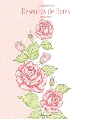 bokomslag Livro para Colorir de Desenhos de Flores para Adultos 2