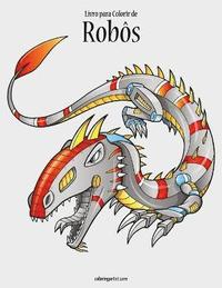 bokomslag Livro para Colorir de Robôs 1