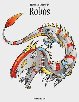 bokomslag Livro para Colorir de Robôs 1