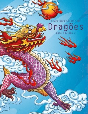 bokomslag Livro para Colorir de Dragões para Adultos 1