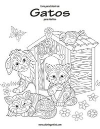 bokomslag Livro para Colorir de Gatos para Adultos 1