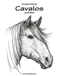 bokomslag Livro para Colorir de Cavalos para Adultos 1
