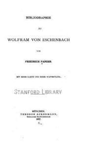 Bibliographie zu Wolfram von Eschenbach 1