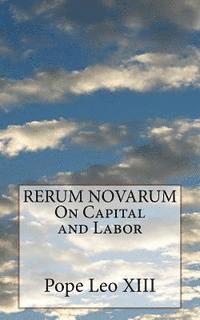 bokomslag RERUM NOVARUM On Capital and Labor