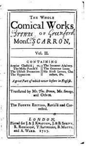 bokomslag The Whole Comical Works of Mons. Scarron - Vol. II