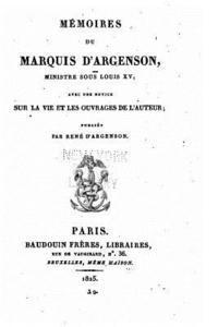 bokomslag Mémoires du Marquis d'Argenson