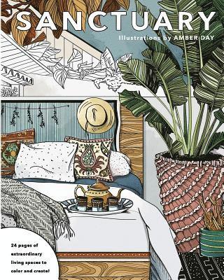 Amber Day - Sanctuary: Living Spaces Coloring Book, Häftad