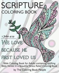 bokomslag Scripture Coloring Book: Bible Coloring Book for Adults containing uplifting Bible Verses in a Beautiful Stress Relief Coloring Book