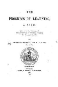 bokomslag The progress of learning, a poem