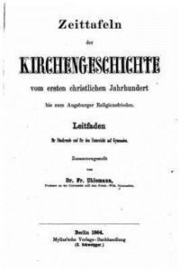 bokomslag Zeittafeln der Kirchengeschichte vom ersten christlichen Jahrhundert
