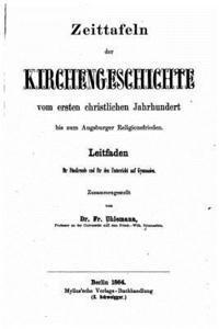 bokomslag Zeittafeln der Kirchengeschichte vom ersten christlichen Jahrhundert