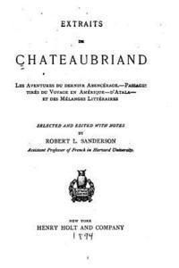 bokomslag Extraits de Chateaubriand, Les aventures du dernier Abencérage
