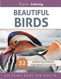Beautiful Birds: Grayscale Photo Coloring Book for Adults 1
