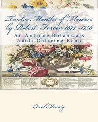 bokomslag Twelve Months of Flowers by Robert Furber 1674 -1756: An Antique Botanicals Adult Coloring Book