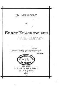 bokomslag In Memory of Ernst Krackowizer