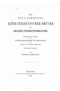 bokomslag Über eine sammlung alter italienischer drucke der Erlanger Universitätsbibliothek