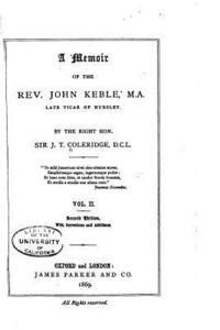 bokomslag A Memoir of the Rev. John Keble - Vol. II