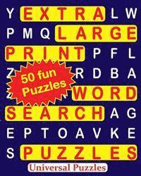 Universal Puzzles - EXTRA LARGE Print WORD SEARCH Puzzles, Häftad