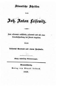 bokomslag Sämmtliche schriften von Joh. Anton Leisewitz