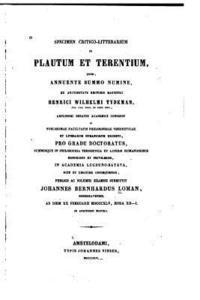 Specimen critico-litterarium in Plautum et Terentium 1