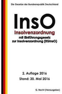 bokomslag Insolvenzordnung (InsO) mit EGInsO, 2. Auflage 2016