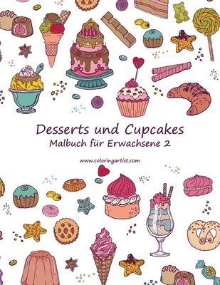 bokomslag Malbuch mit Desserts und Cupcakes fr Erwachsene 2