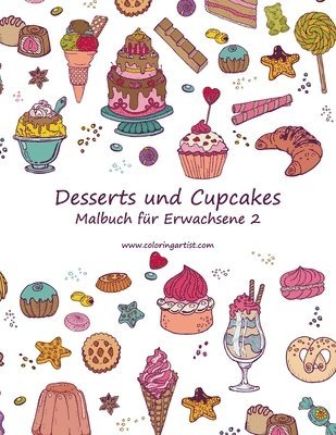 bokomslag Malbuch mit Desserts und Cupcakes für Erwachsene 2