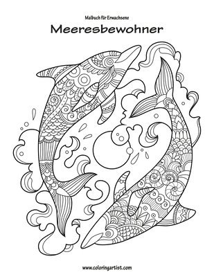 bokomslag Malbuch für Erwachsene - Meeresbewohner 1