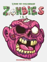 bokomslag Livre de coloriage Zombies 1 & 2