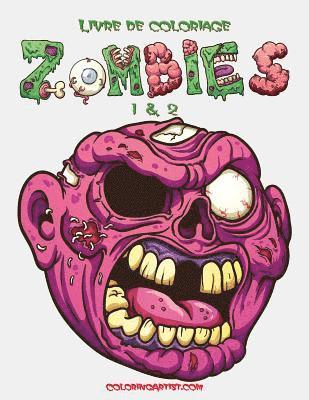 bokomslag Livre de coloriage Zombies 1 & 2