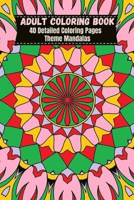 bokomslag Adult Coloring Book 6x9 Mandalas