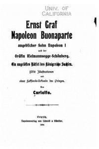 bokomslag Ernst Graf Napoleon Buonaparte