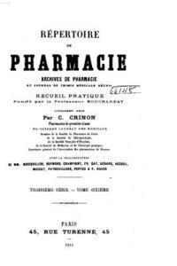 bokomslag Répertoire de pharmacie