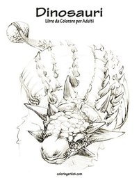 bokomslag Dinosauri Libro da Colorare per Adulti 1