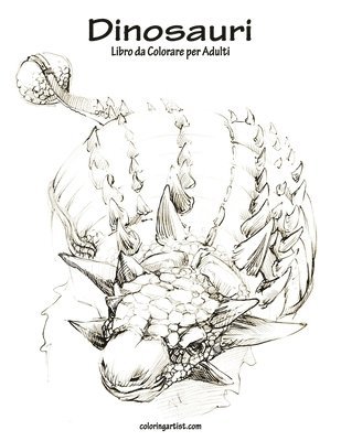bokomslag Dinosauri Libro da Colorare per Adulti 1