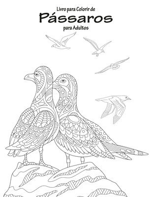 bokomslag Livro para Colorir de Pássaros para Adultos 1