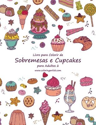 Livro para Colorir de Sobremesas e Cupcakes para Adultos 2 1