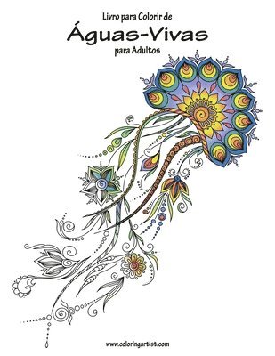 bokomslag Livro para Colorir de Águas-Vivas para Adultos 1