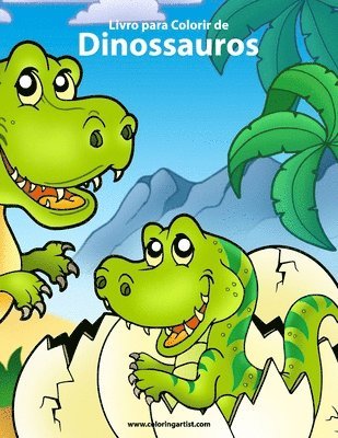 bokomslag Livro para Colorir de Dinossauros 1